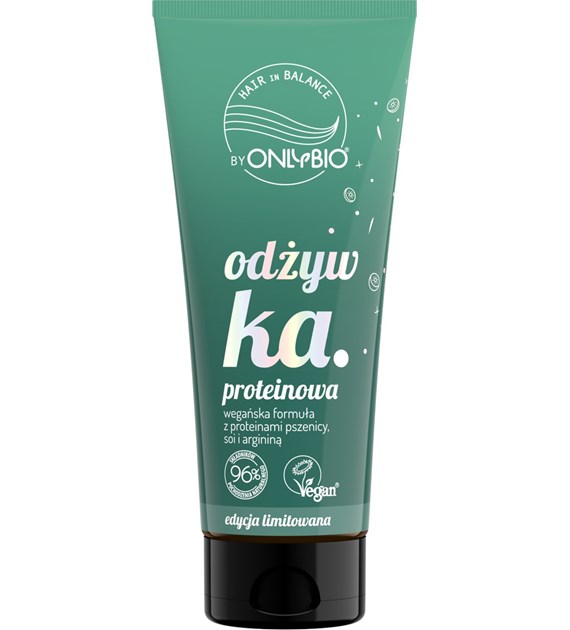 ONLYBIO KIWI - Hair in balance by OnlyBio Odżywka proteinowa Kiwi 200 ml