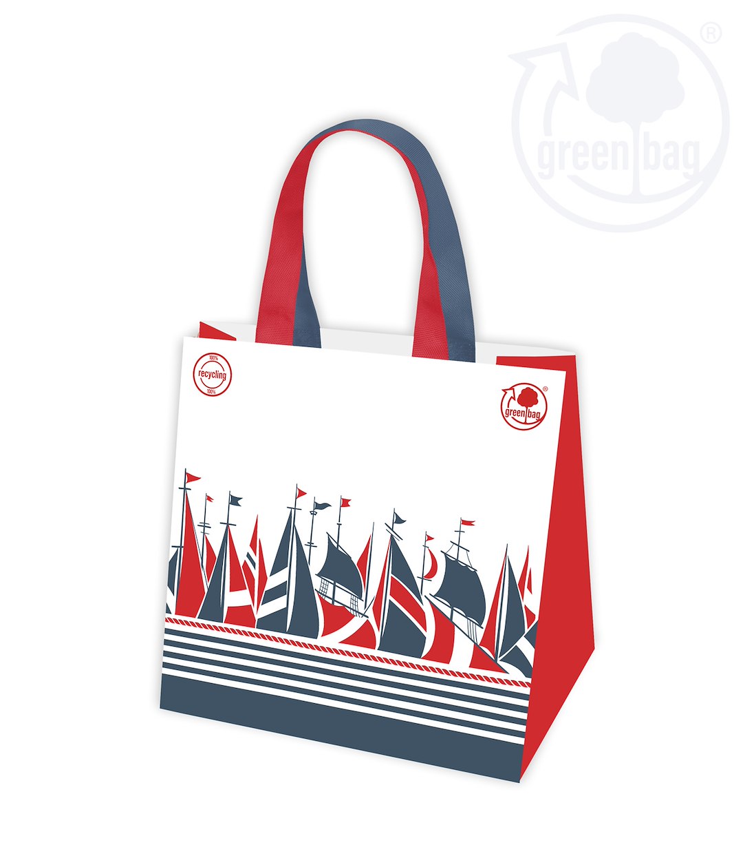 GAM Torba ekologiczna ŻAGLÓWKI rozmiar 34x34x22 /po 25 sztuk/