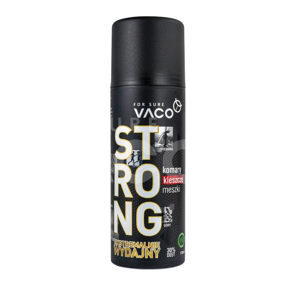 VACO STRONG 30 Spray na kleszcze, komary i meszki DEET 30% + Citrodiol - 170 ml