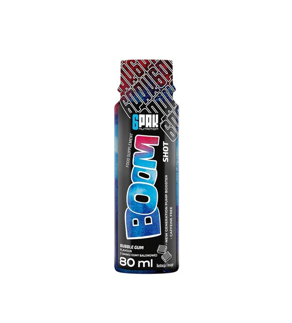 6PAK BOOM SHOT 80ml BUBBLE GUM