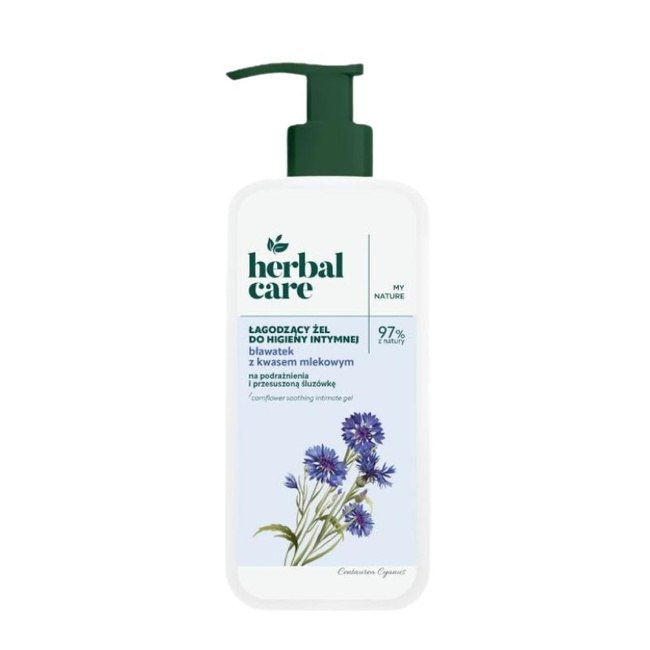 Herbal Care Łagodzący żel do higieny intymnej Bławatek i kwas mlekowy 330 ml