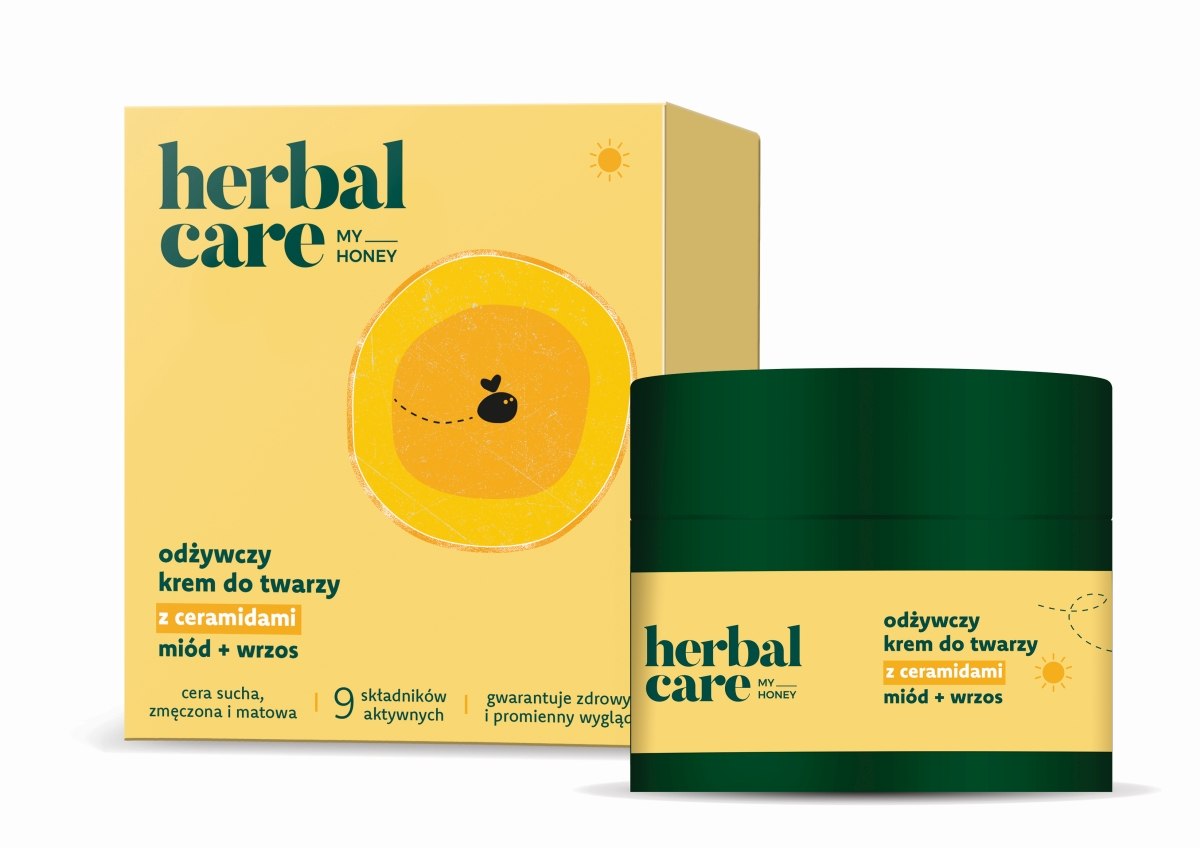 Herbal Care my honey Odżywczy krem do twarzy z ceramidami: miód + wrzos, 50 ml