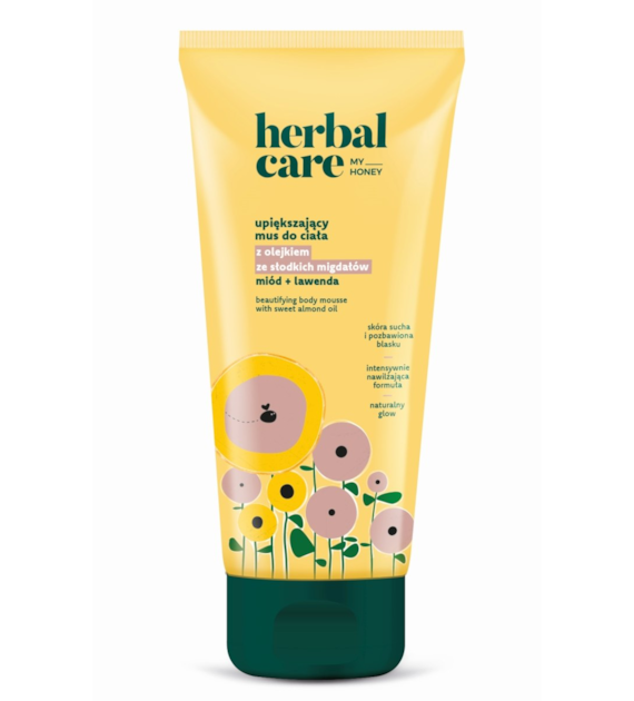 Herbal Care my honey Upiększający mus do ciała z olejkiem ze słodkich migdałów: miód + lawenda, 200 ml