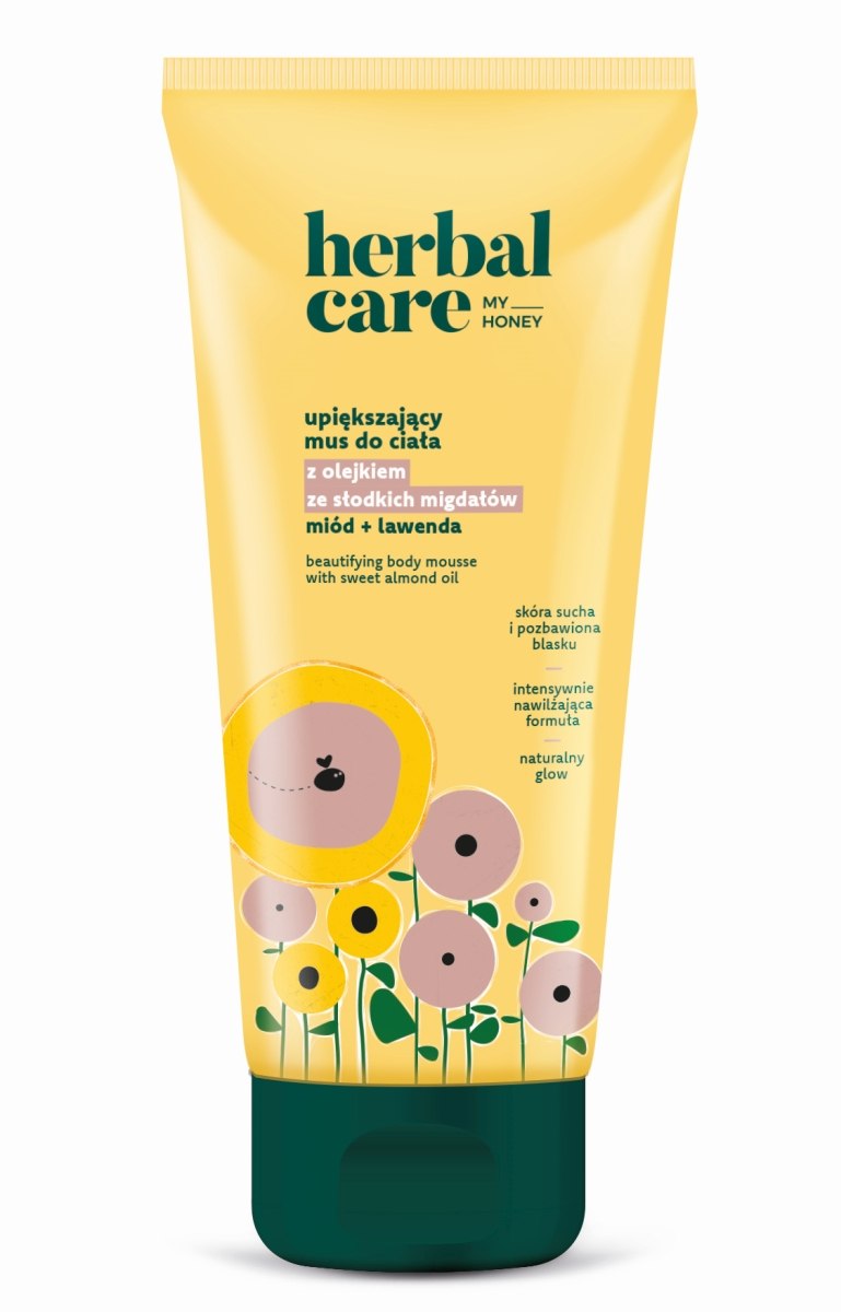 Herbal Care my honey Upiększający mus do ciała z olejkiem ze słodkich migdałów: miód + lawenda, 200 ml