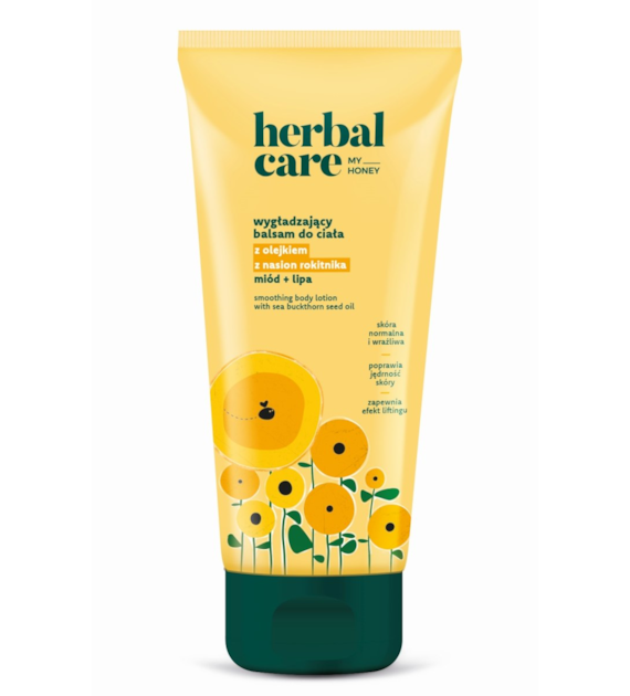 Herbal Care my honey Wygładzający balsam do ciała z olejkiem z nasion rokitnika: miód + lipa, 200 ml