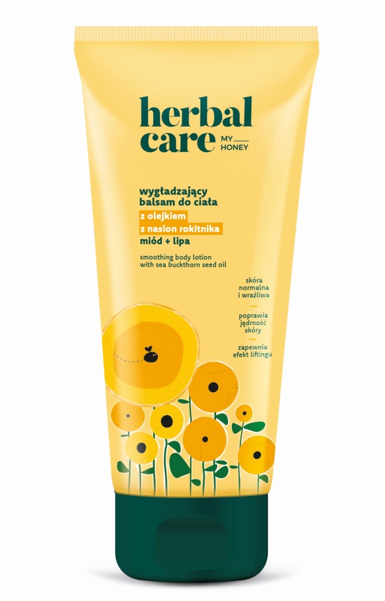 Herbal Care my honey Wygładzający balsam do ciała z olejkiem z nasion rokitnika: miód + lipa, 200 ml