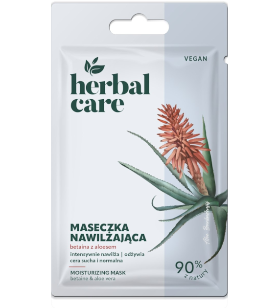 Herbal Care Nawilżająca maseczka BETAINA z aloesem, 7 g