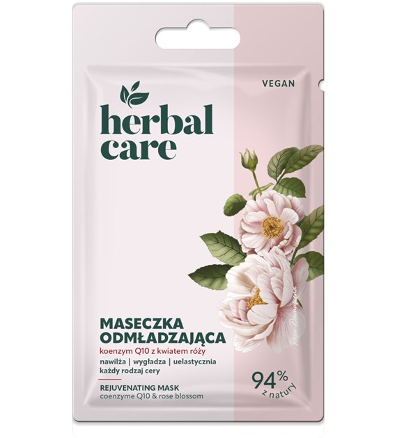 Herbal Care Odmładzająca maseczka KOENZYM Q10 z kwiatem róży, 7 g
