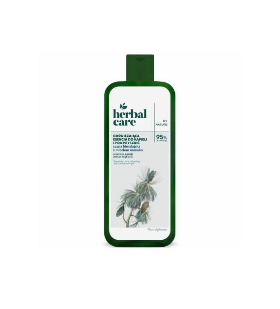 Herbal Care Odświeżający płyn do kąpieli Sosna himalajska z miodem manuka, 400 ml