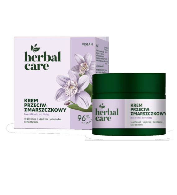 Herbal Care Przeciwzmarszczkowy krem BIO-RETINOL z orchideą, 50 ml