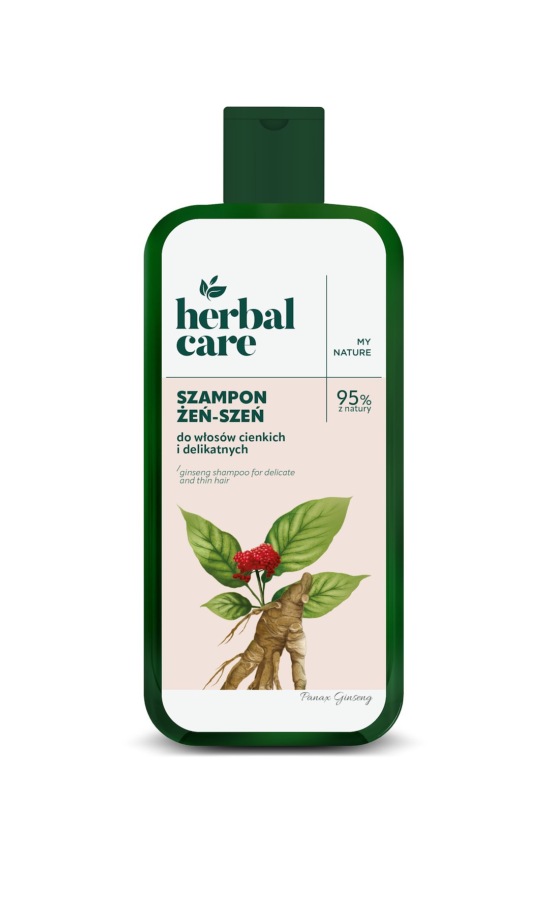Herbal Care Szampon do włosów cienkich i delikatnych Żeń-Szeń, 330 ml