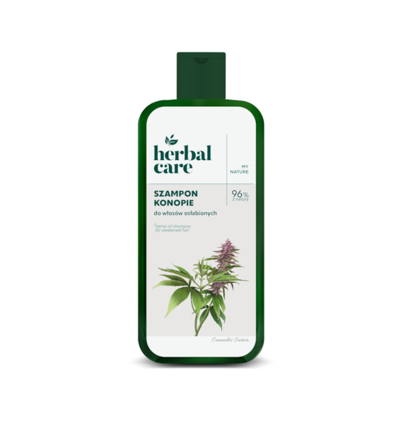 Herbal Care Szampon do włosów osłabionych Konopie, 330 ml