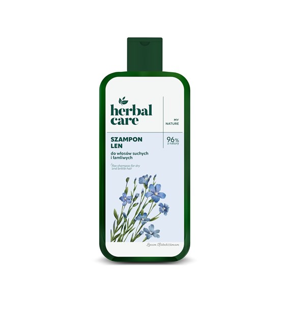 Herbal Care Szampon do włosów suchych i łamliwych Len, 330 ml