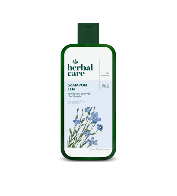 Herbal Care Szampon do włosów suchych i łamliwych Len, 330 ml
