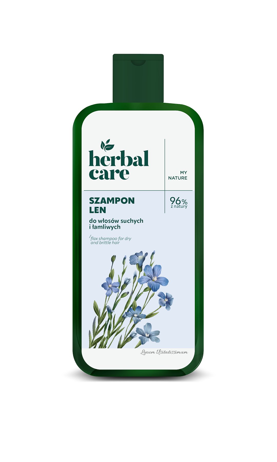 Herbal Care Szampon do włosów suchych i łamliwych Len, 330 ml
