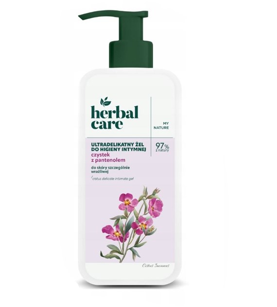 Herbal Care Ultradelikatny żel do higieny intymnej Czystek i pantenol, 330 ml