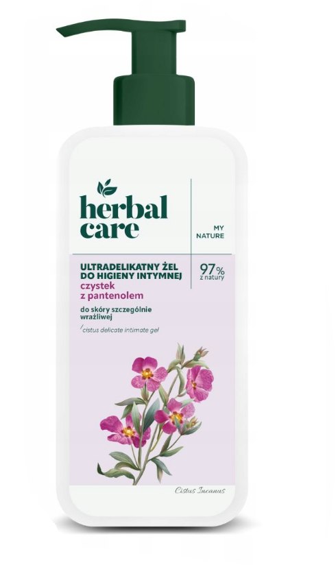 Herbal Care Ultradelikatny żel do higieny intymnej Czystek i pantenol, 330 ml