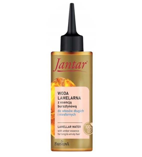 Jantar Woda lamelarna z esencją bursztynową do włosów długich i niesfornych, 150 ml
