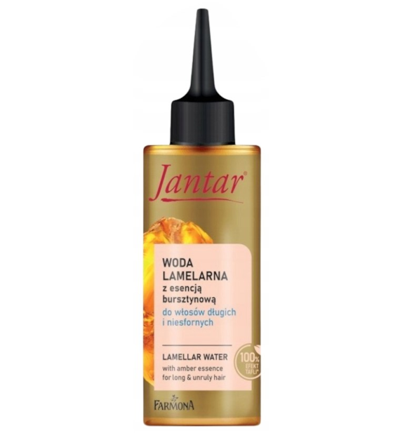 Jantar Woda lamelarna z esencją bursztynową do włosów długich i niesfornych, 150 ml