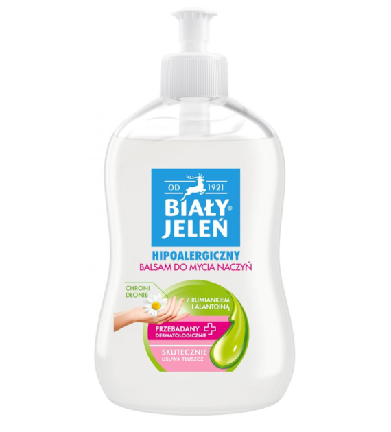 Balsam do naczyń z rumiankiem i alantoiną Hipoalergiczny BIAŁY JELEŃ 500 ml