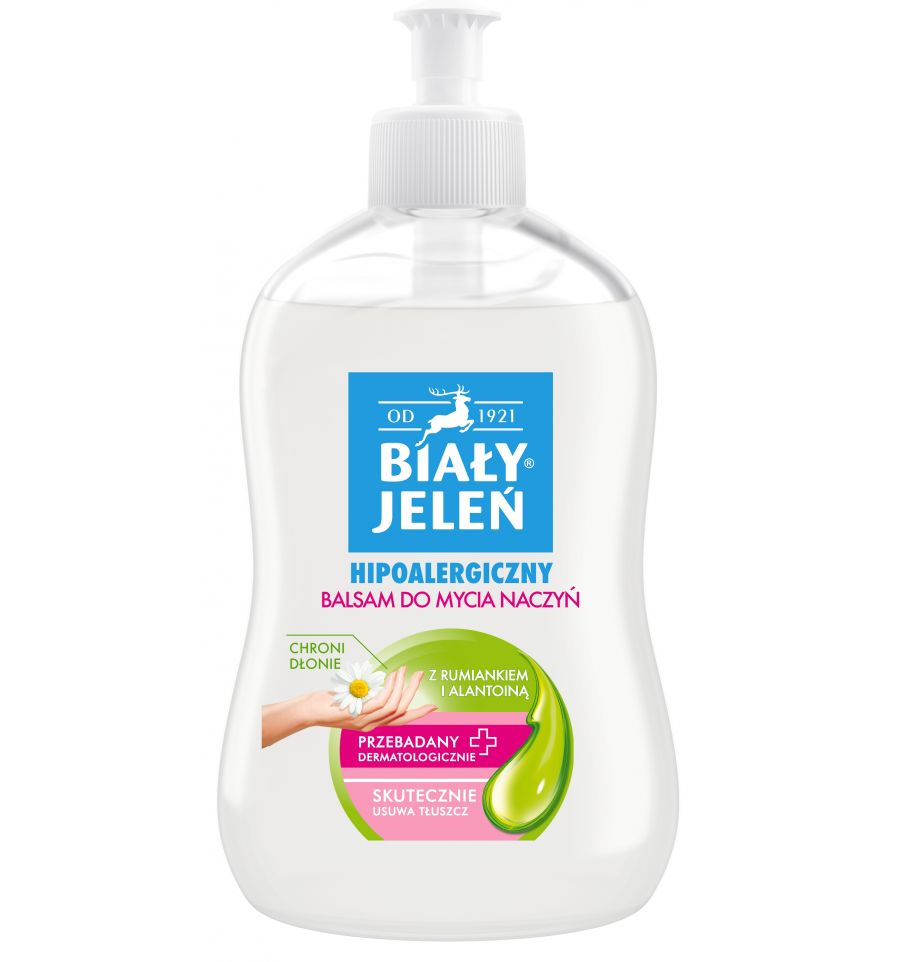 Balsam do naczyń z rumiankiem i alantoiną Hipoalergiczny BIAŁY JELEŃ 500 ml