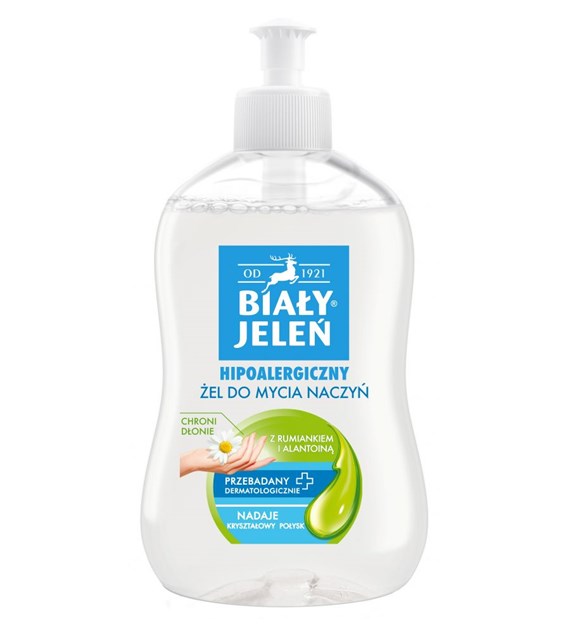 Żel do naczyń z rumiankiem i alantoiną Hipoalergiczny BIAŁY JELEŃ 500 ml