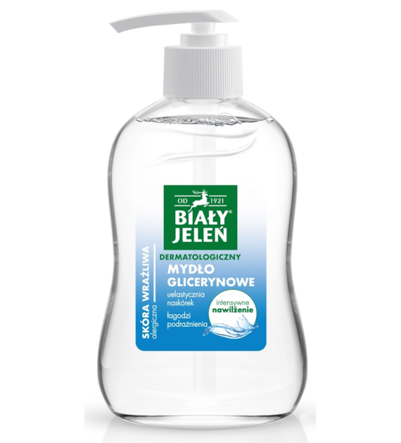 Mydło w płynie glicerynowe Dermatologiczny Biały Jeleń 500 ml