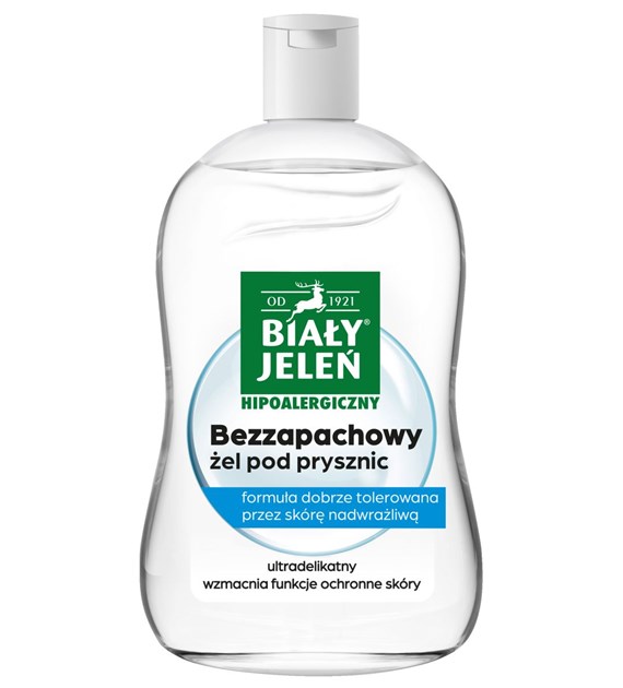 Żel pod prysznic bezzapachowy Hipoalergiczny BIAŁY JELEŃ  500 ml