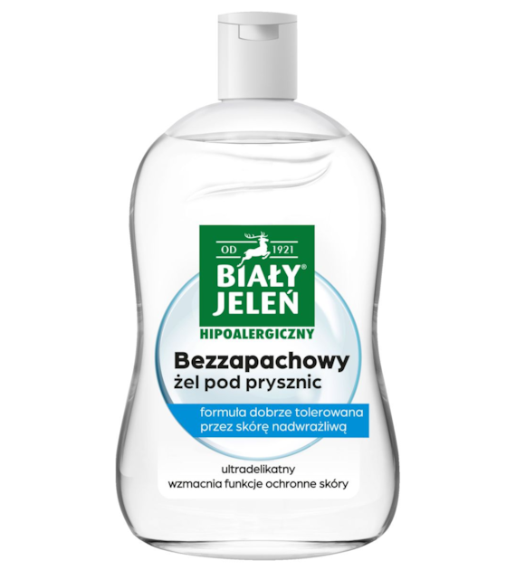 Żel pod prysznic bezzapachowy Hipoalergiczny BIAŁY JELEŃ  500 ml
