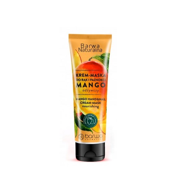 BARWA COSMETICS Barwa Naturalna Krem-Maska do rąk i paznokci Mango - odżywczy 100ml