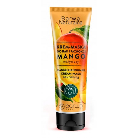 BARWA COSMETICS Barwa Naturalna Krem-Maska do rąk i paznokci Mango - odżywczy 100ml
