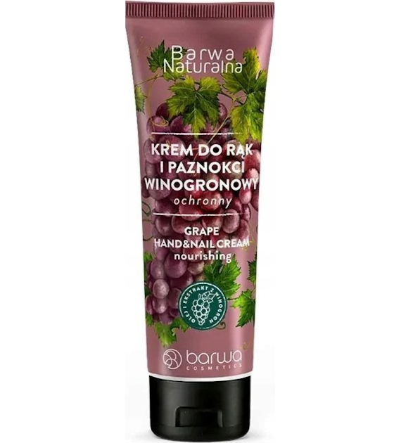BARWA NATURALNA Krem ochronny do rąk i paznokci Winogronowy 100 ml