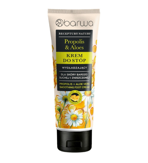 BARWA Receptury Natury Krem do stóp wygładzający - Propolis & Aloes 100 ml