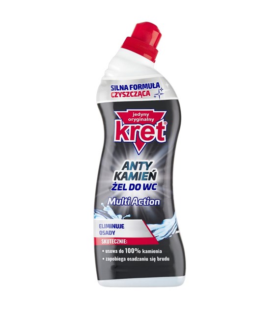 ŻEL DO WC 750G MULTI ACTION USUWA 99.9% BAKTERII,LIKWIDUJE KAMIEŃ