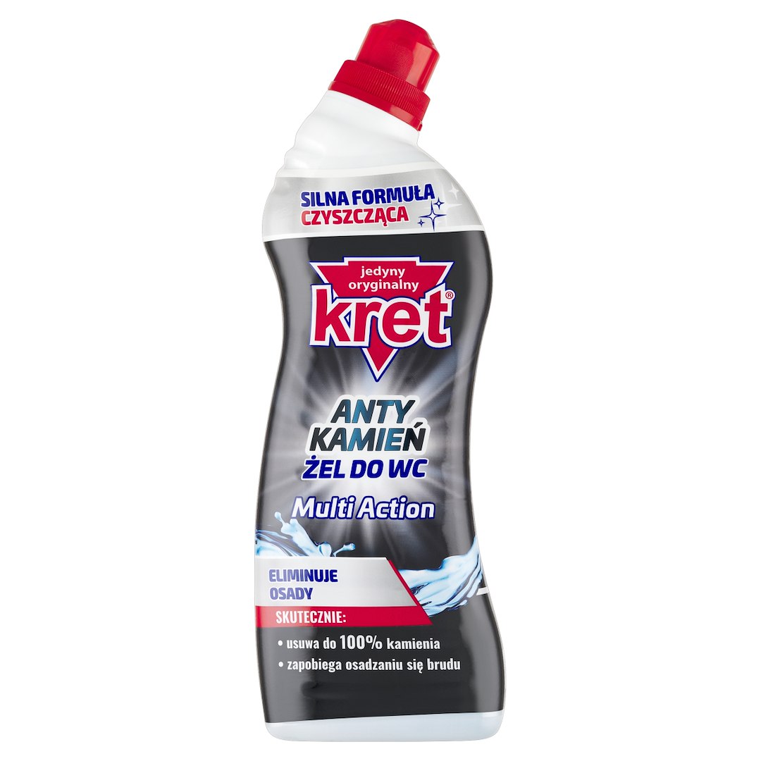ŻEL DO WC 750G MULTI ACTION USUWA 99.9% BAKTERII,LIKWIDUJE KAMIEŃ