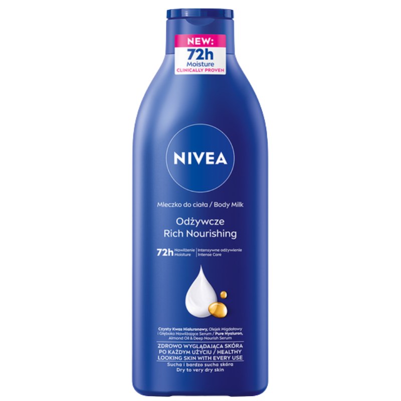 NIVEA BODY Odżywcze mleczko do ciała 400 ml