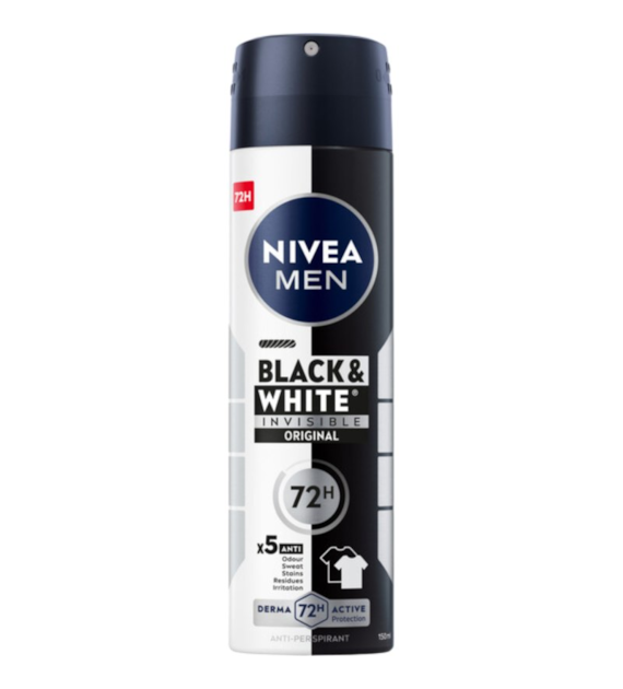 NIVEA DEO SPRAY Antyperspirant Black&White Invisible Fresh spray 150 ml