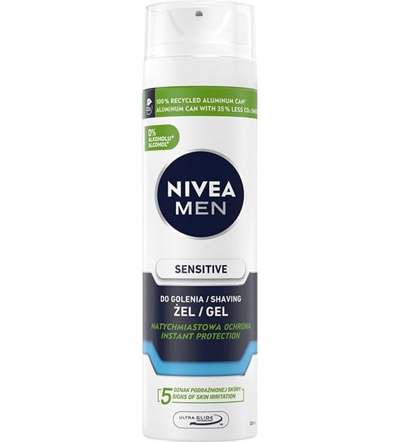 NIVEA FOR MEN Żel do golenia łagodzący Sensitive 200 ml
