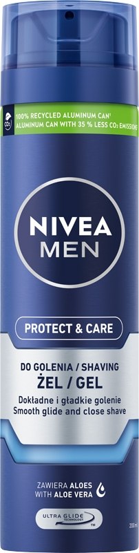NIVEA FOR MEN Żel do golenia ochronny Protect & Care 200 ml