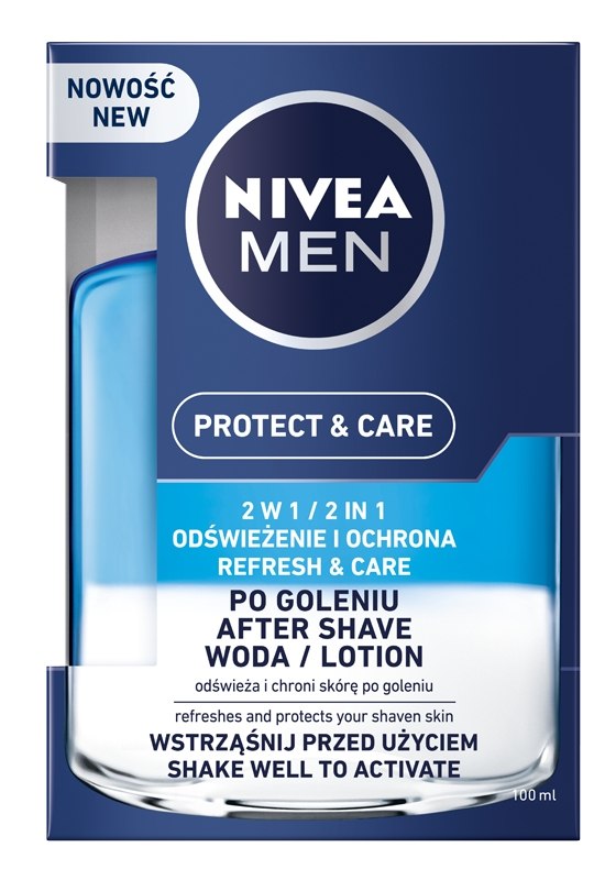 NIVEA FOR MEN Woda po goleniu Protect & Care 2w1 100 ml