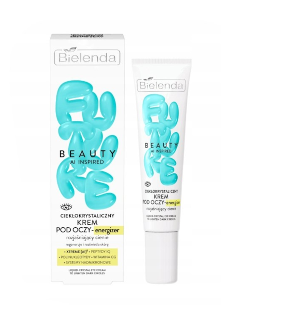 BIELENDA FUTURE BEAUTY KREM POD OCZY  CIEKŁOKRYSTALICZNY ROZJAŚNIAJĄCY CIENIE 15ml