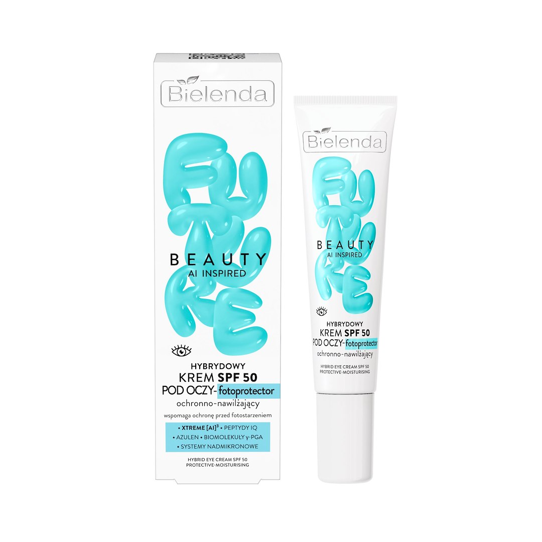 BIELENDA FUTURE BEAUTY KREM POD OCZY  HYBRYDOWY OCHRONNO-NAWILŻAJĄCY SPF 50 15ML
