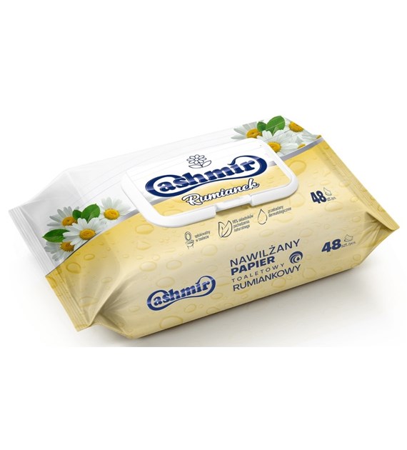 CASHMIR PAPIER TOALETOWY NAWILŻANY (48) RUMIANEK