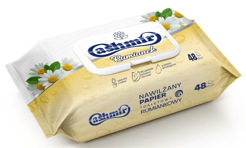 CASHMIR PAPIER TOALETOWY NAWILŻANY (48) RUMIANEK