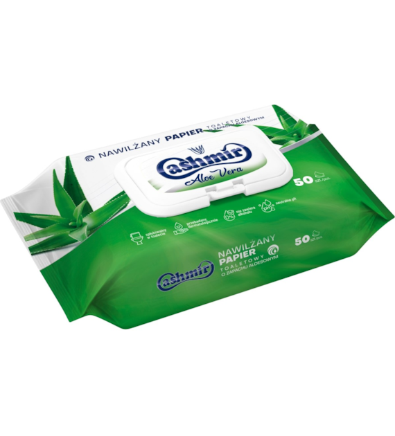 CASHMIR PAPIER TOALETOWY NAWILŻANY (50) ALOE VERA