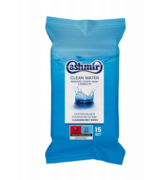 CASHMIR CHUSTECZKI NAWILŻANE (15) CLEAN WATER ŚWIEŻOŚĆ CZYSTEJ WODY & PREBIOTYK