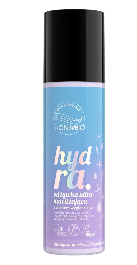 ONLYBIO  Hair in Balance, HYDRA, Odżywka ultranawilżająca z efektem wygładzenia 200ml