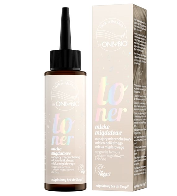 OnlyBio Hair in Balance Toner Mleko migdałowe 100 ml   -  PROMOCJA