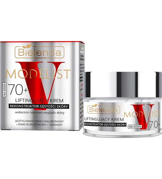 BIELENDA - V-MODELIST 70+ KREM DO TWARZY 50ML DZIEŃ LIFTINGUJĄCY REKONSTRUKTOR GĘSTOŚCI SKÓRY