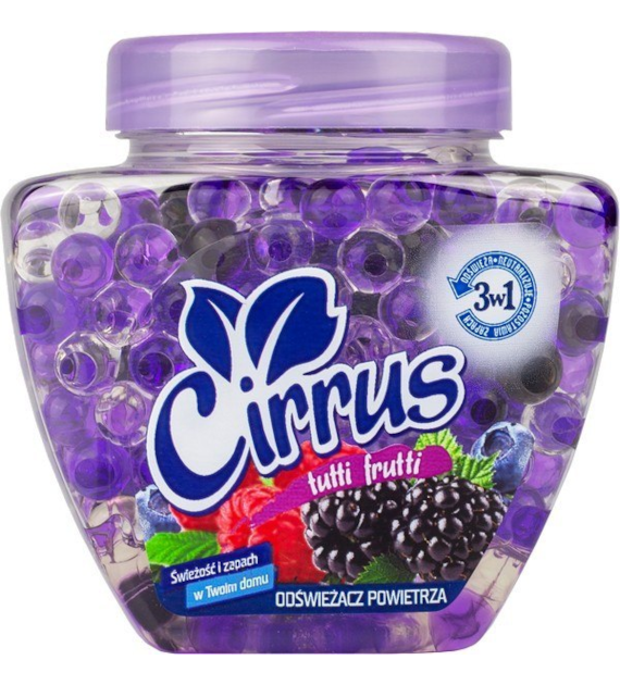 CIRRUS ODŚWIEŻACZ W ŻELU KULECZKI 250G  TUTTI FRUT